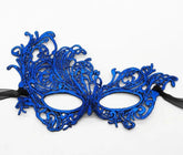 Nessiworld Blue Color Lace Cut Lace Embroidered Prom Party Mask